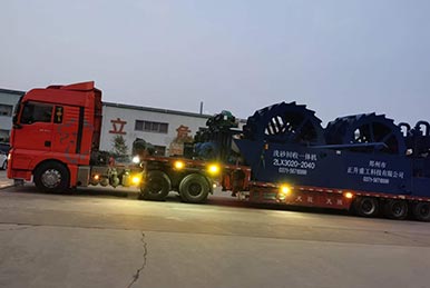 正升重工制砂機洗砂機發往重慶大足